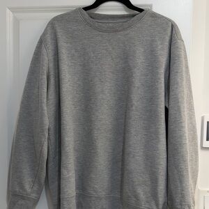 Athletic Works Men's Gray Crewneck Sweater
